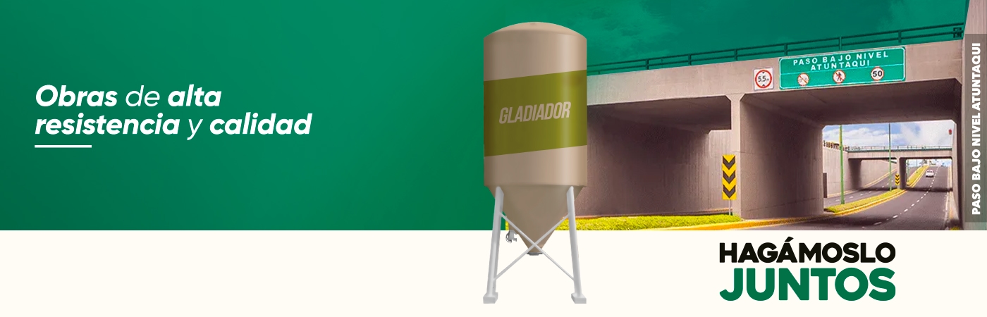Banner Sacos de Cemento Gladiador